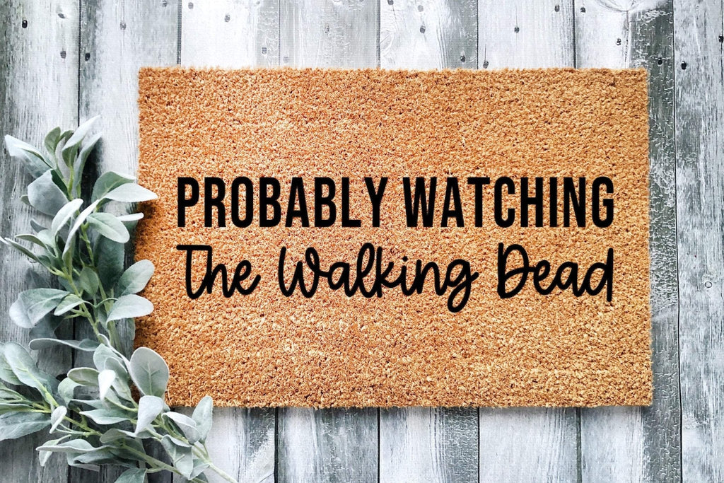 The Walking Dead Inspired Natural Coir Front Door Doormat
