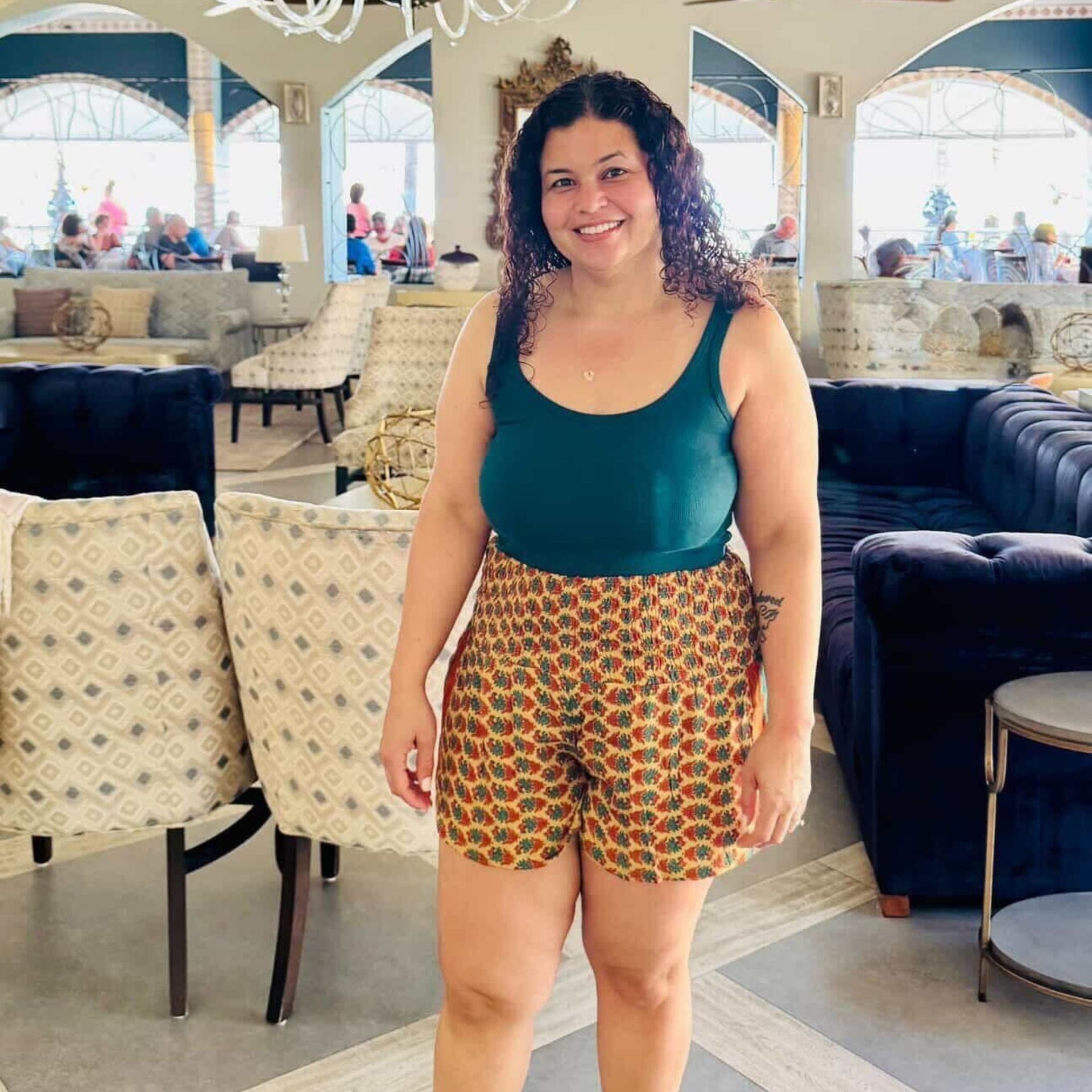 Laurel Canyon Lounge Shorts - Bohemian Inspired Jogger Shorts