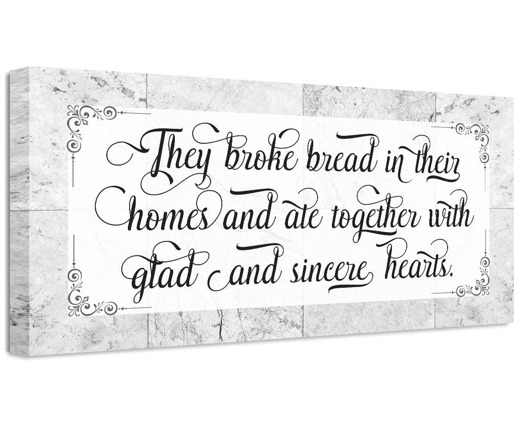 They Broke Bread - Canvas