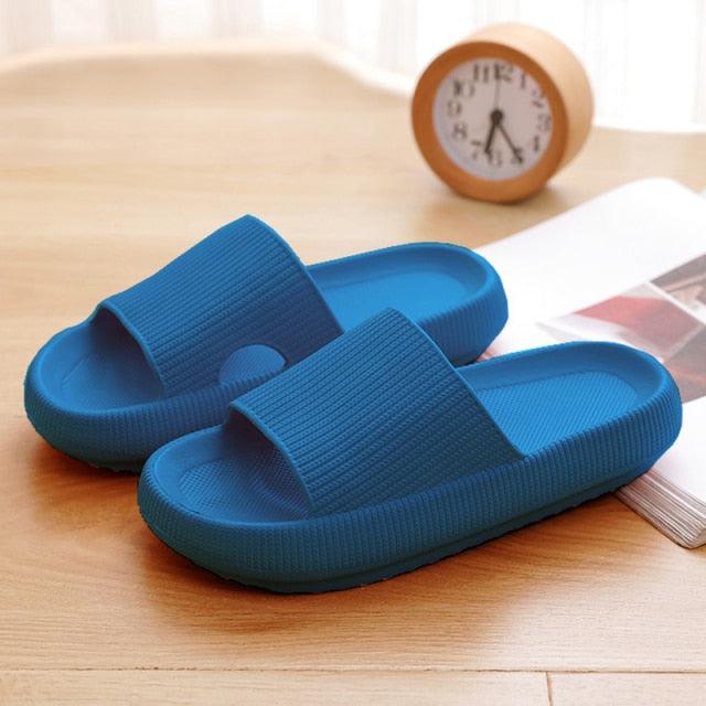 Women's Cloud Cushion Platform Slides, Soft EVA Non-Slip House Sandals
