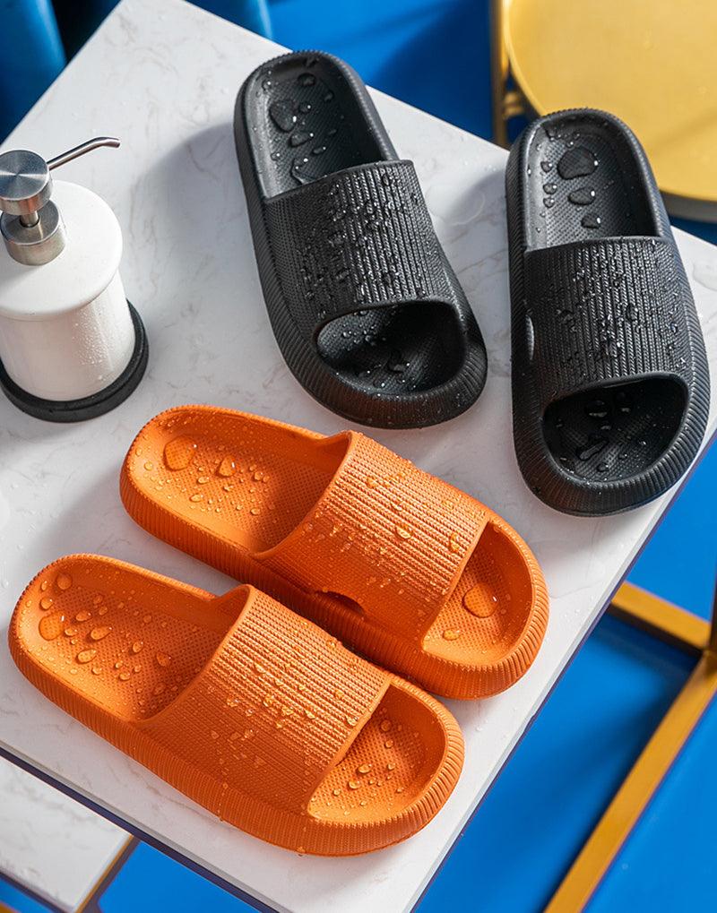 Women's Cloud Cushion Platform Slides, Soft EVA Non-Slip House Sandals