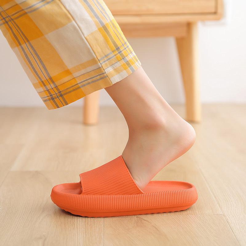 Women's Cloud Cushion Platform Slides, Soft EVA Non-Slip House Sandals