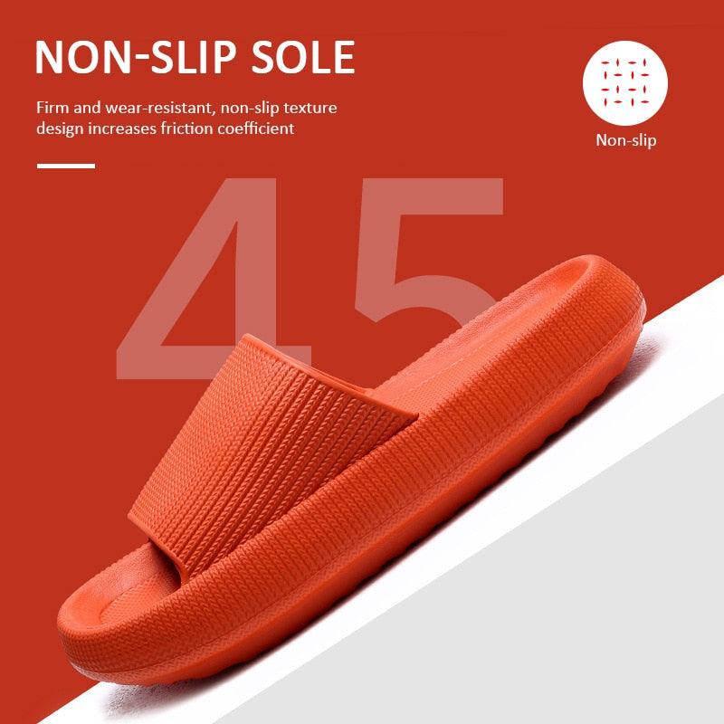 Women's Cloud Cushion Platform Slides, Soft EVA Non-Slip House Sandals