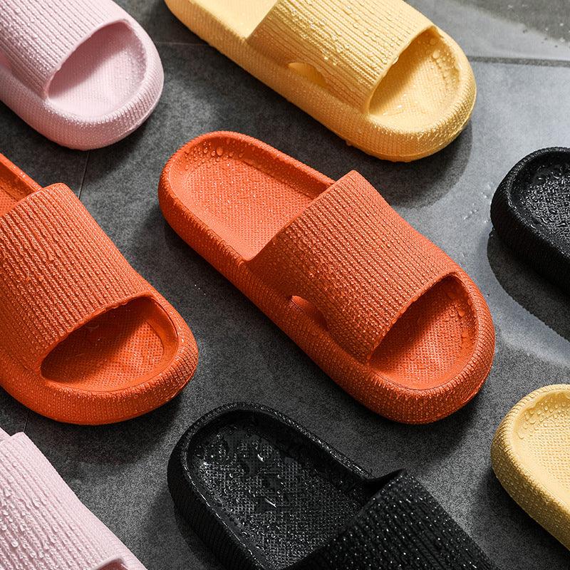 Women's Cloud Cushion Platform Slides, Soft EVA Non-Slip House Sandals