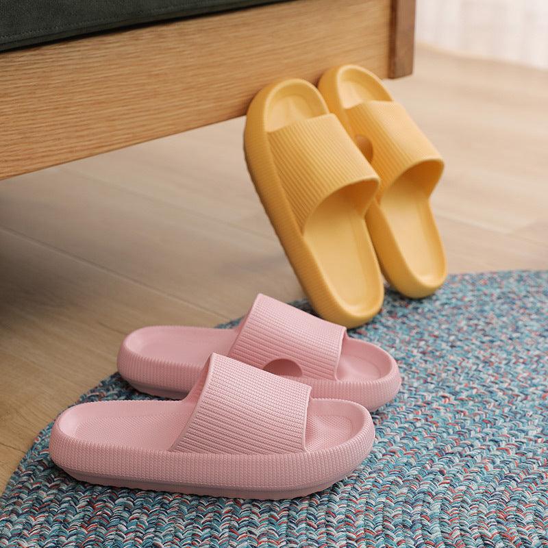 Women's Cloud Cushion Platform Slides, Soft EVA Non-Slip House Sandals