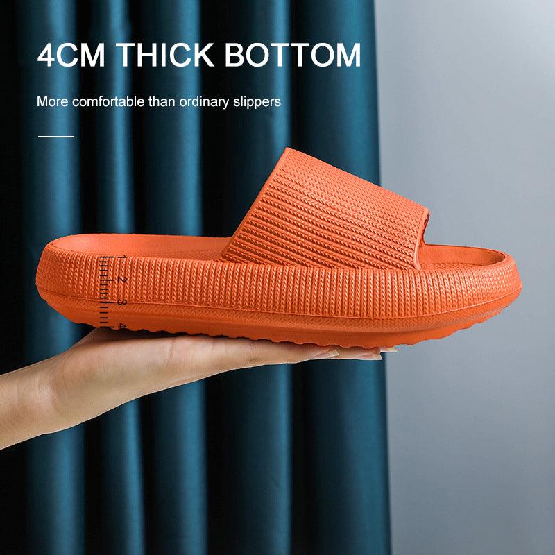 Women's Cloud Cushion Platform Slides, Soft EVA Non-Slip House Sandals