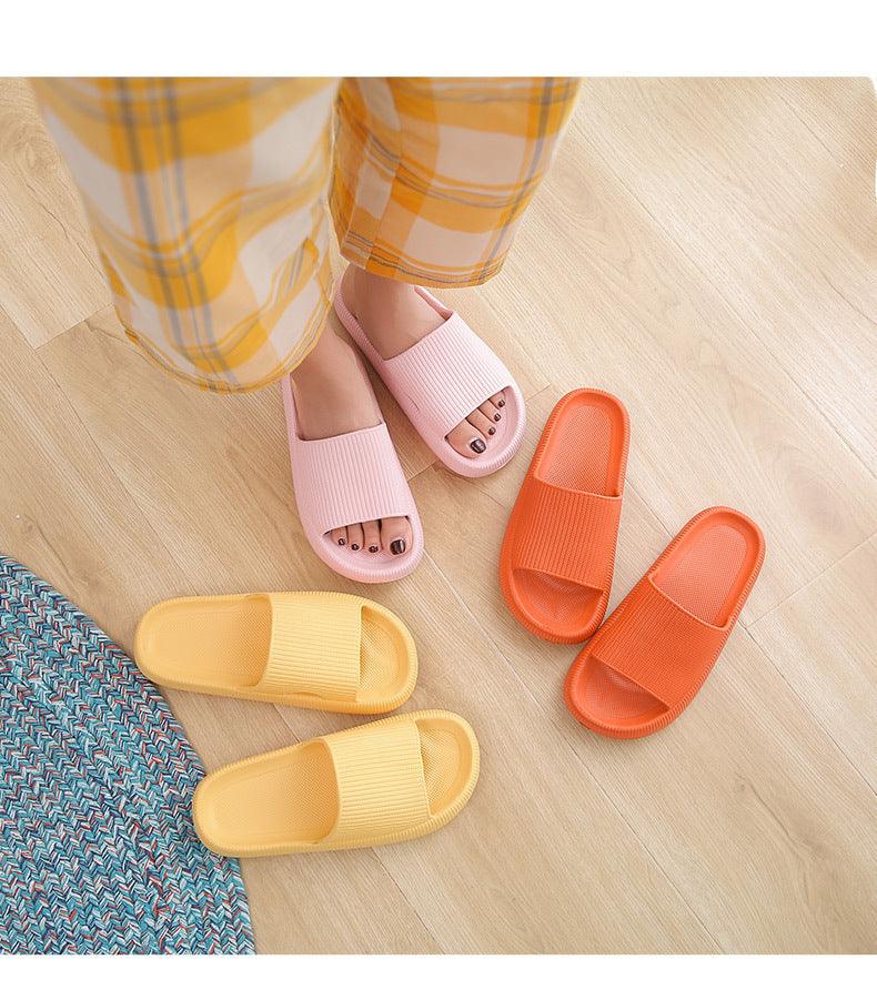Women's Cloud Cushion Platform Slides, Soft EVA Non-Slip House Sandals
