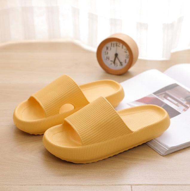 Women's Cloud Cushion Platform Slides, Soft EVA Non-Slip House Sandals