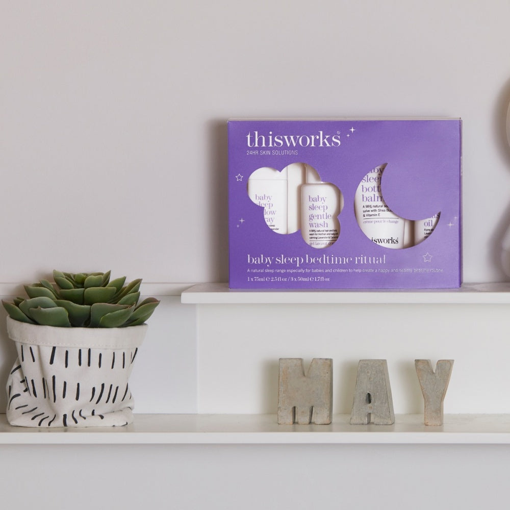 Baby Sleep Bedtime Ritual 4-Piece Gift Set with Lavender Scent
