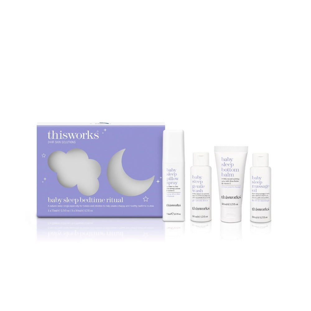 Baby Sleep Bedtime Ritual 4-Piece Gift Set with Lavender Scent