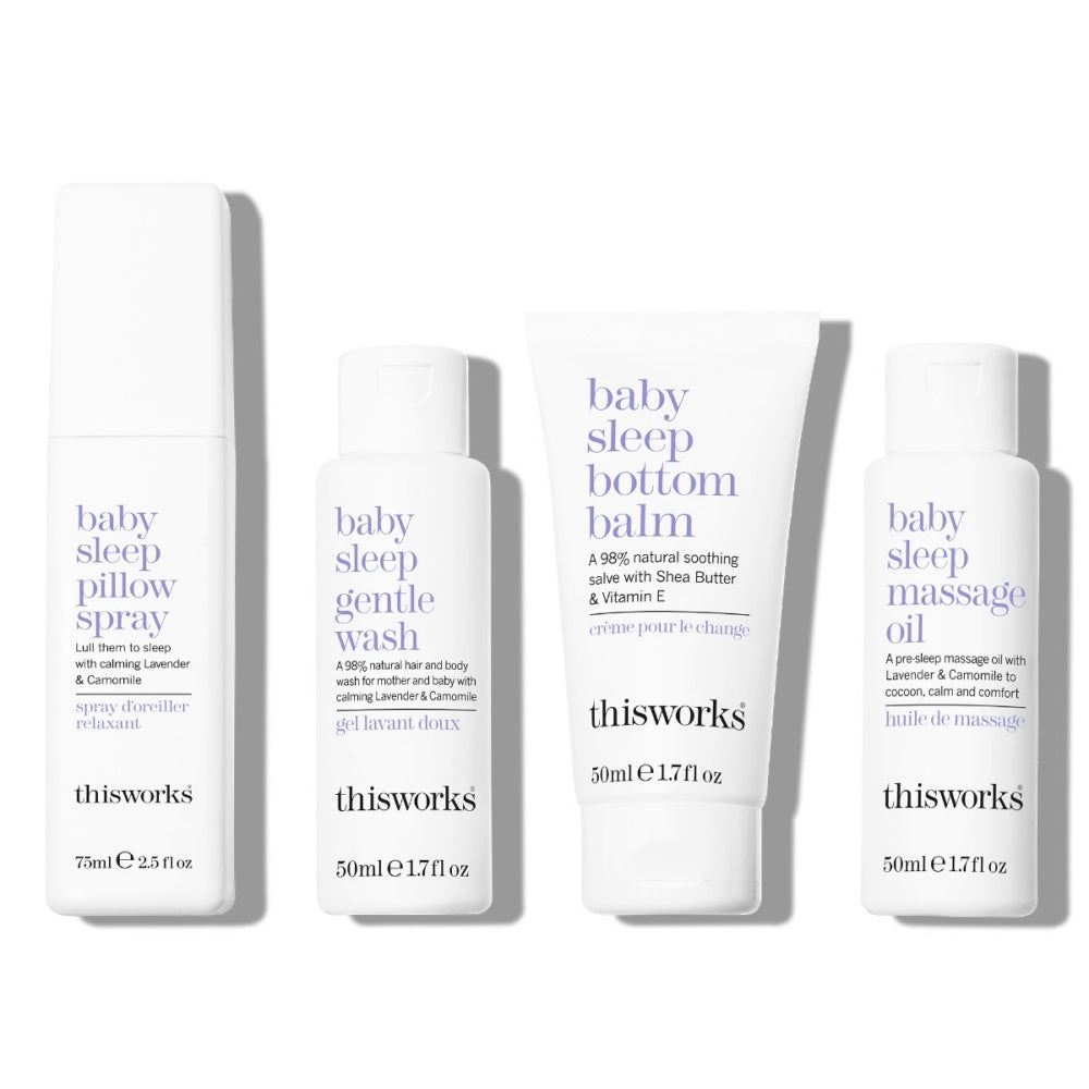 Baby Sleep Bedtime Ritual 4-Piece Gift Set with Lavender Scent