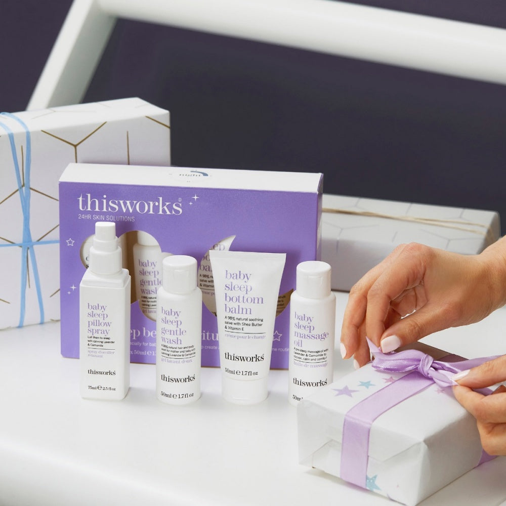 Baby Sleep Bedtime Ritual 4-Piece Gift Set with Lavender Scent