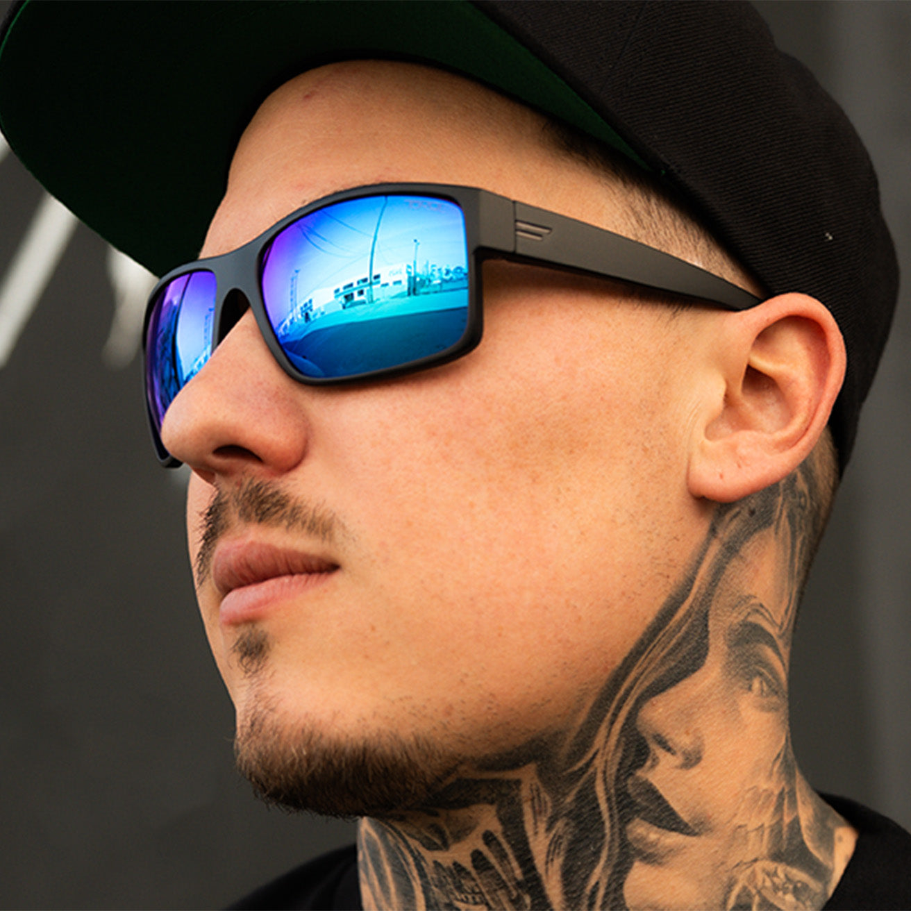 Kids Blue Mirrored Polarized Sunglasses for Outdoor Play
