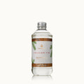 Thymes Frasier Fir 7.75 oz reed diffuser oil refill bottle with forest green, gold, and white label