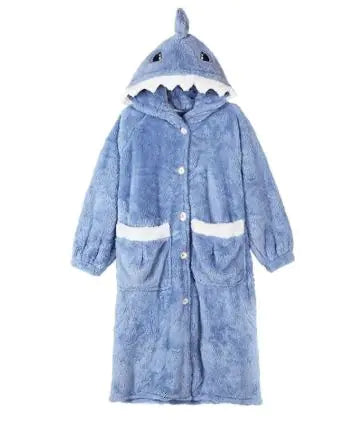Warm Fleece Shark Robe