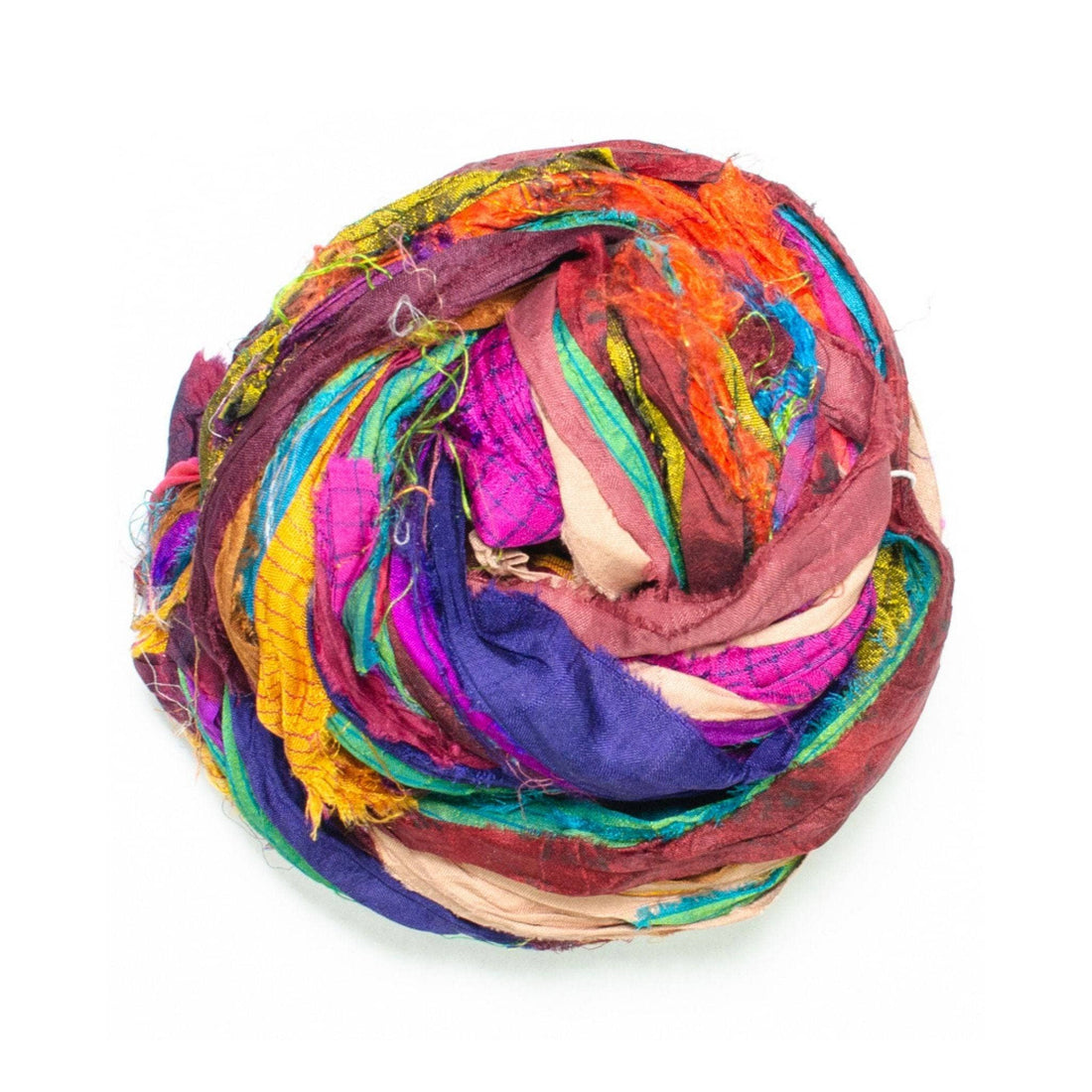 Tibet Jewel Bucket Bag Crochet Kit - DIY Recycled Sari Silk