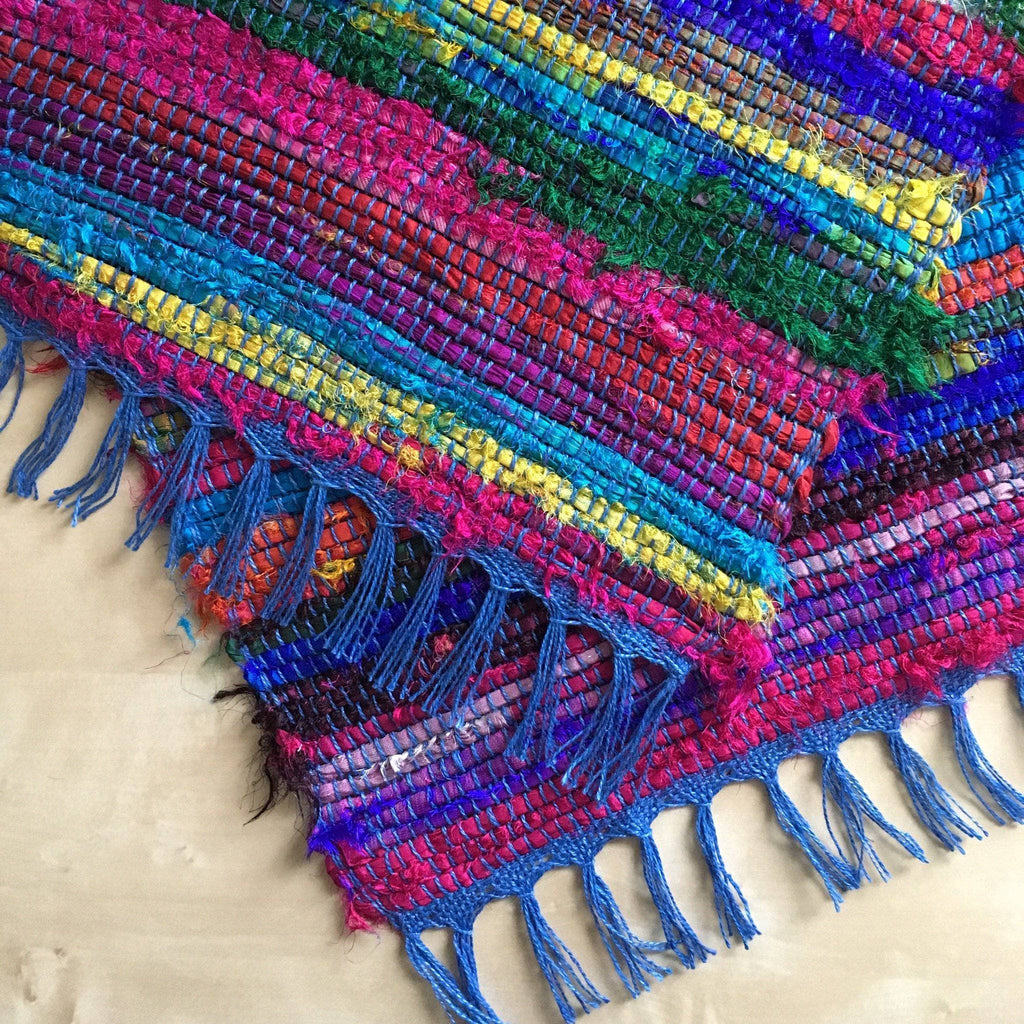 Tibet Jewels Woven Placemat Pattern - Bohemian Striped Table Decor
