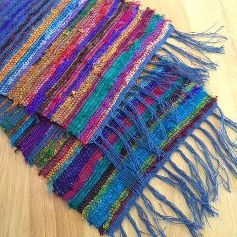 Tibet Jewels Woven Table Runner DIY Craft Kit with Sari Silk