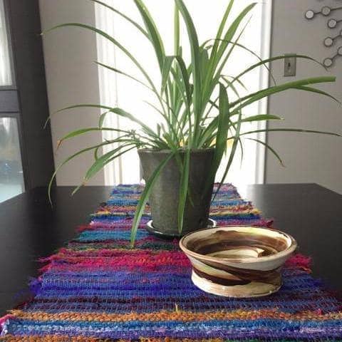 Tibet Jewels Woven Table Runner DIY Craft Kit with Sari Silk