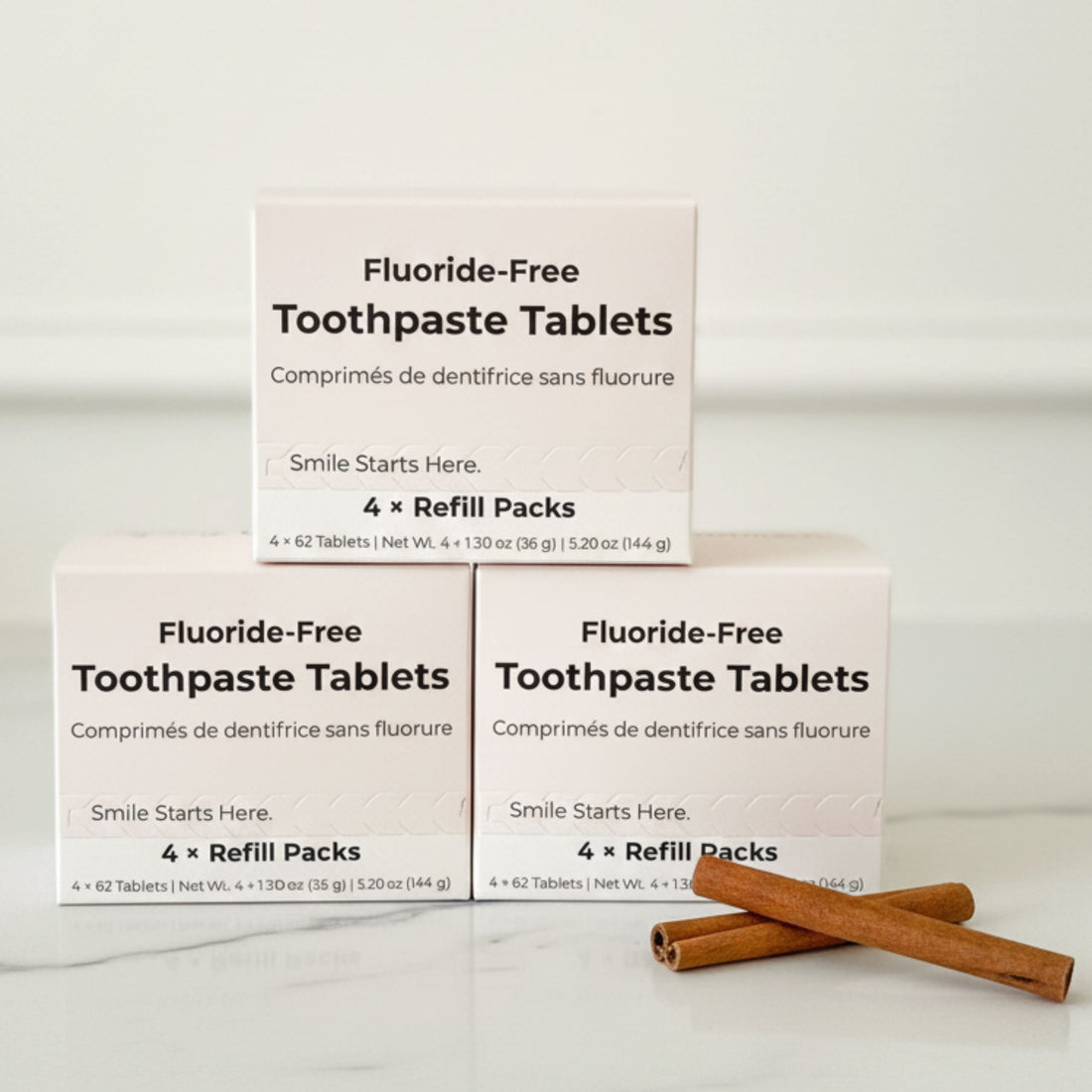 Fluoride-Free Cinnamon Toothpaste Tablets — 4 Months