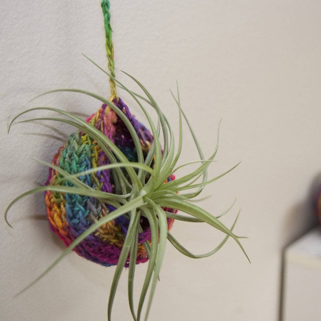 Tiered Air Plant Hanger Knitting and Crochet Pattern