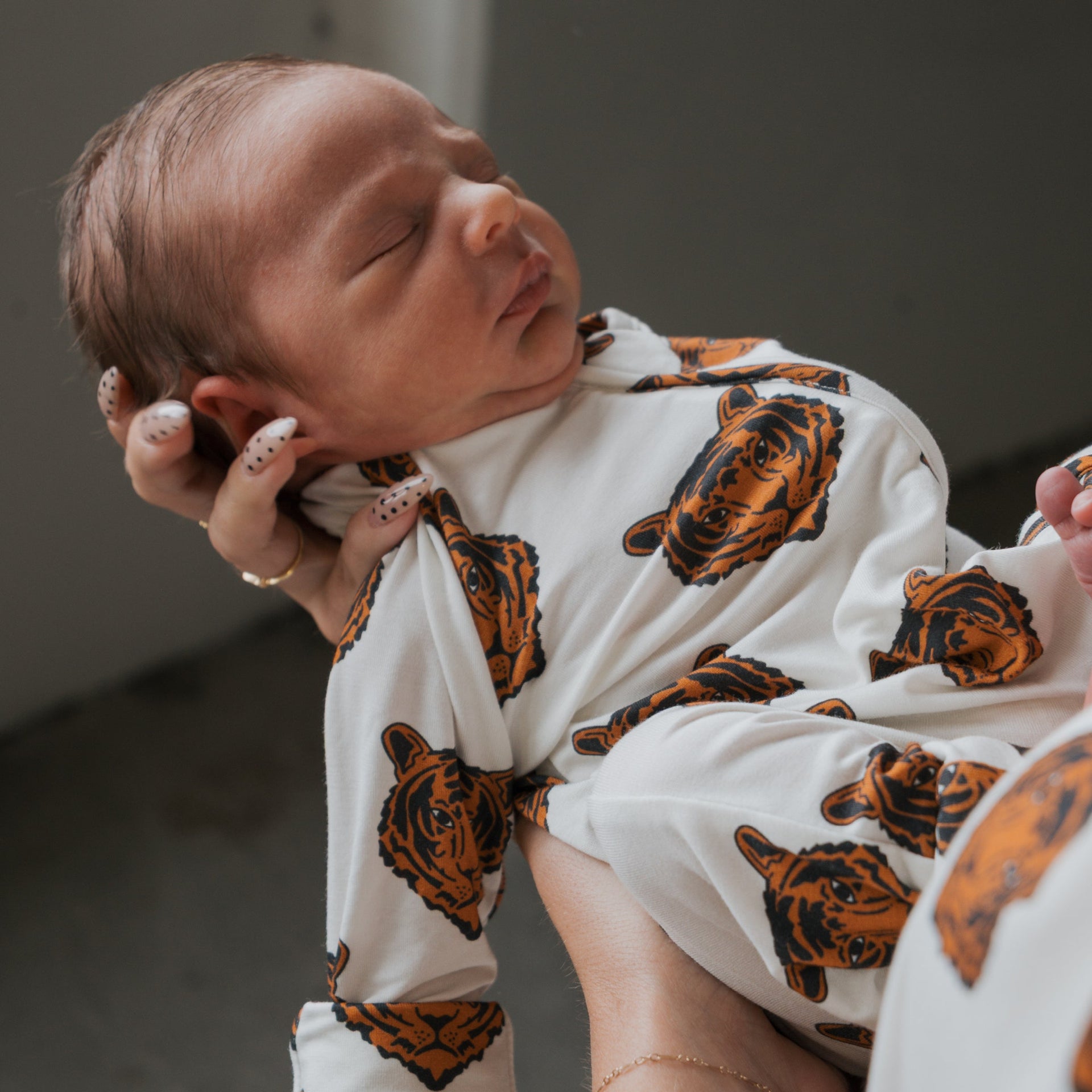Premium Bamboo Zip Pajamas for Kids with Tiger Pattern