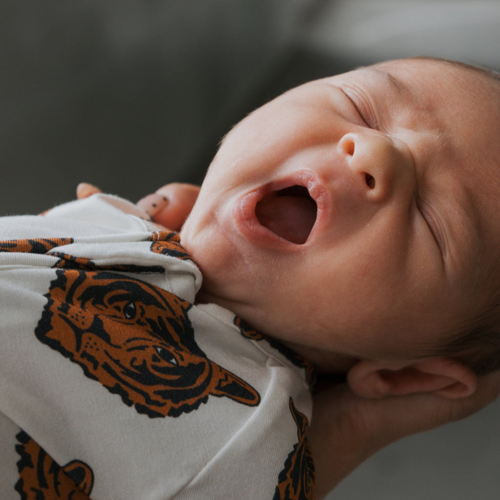 Premium Bamboo Zip Pajamas for Kids with Tiger Pattern