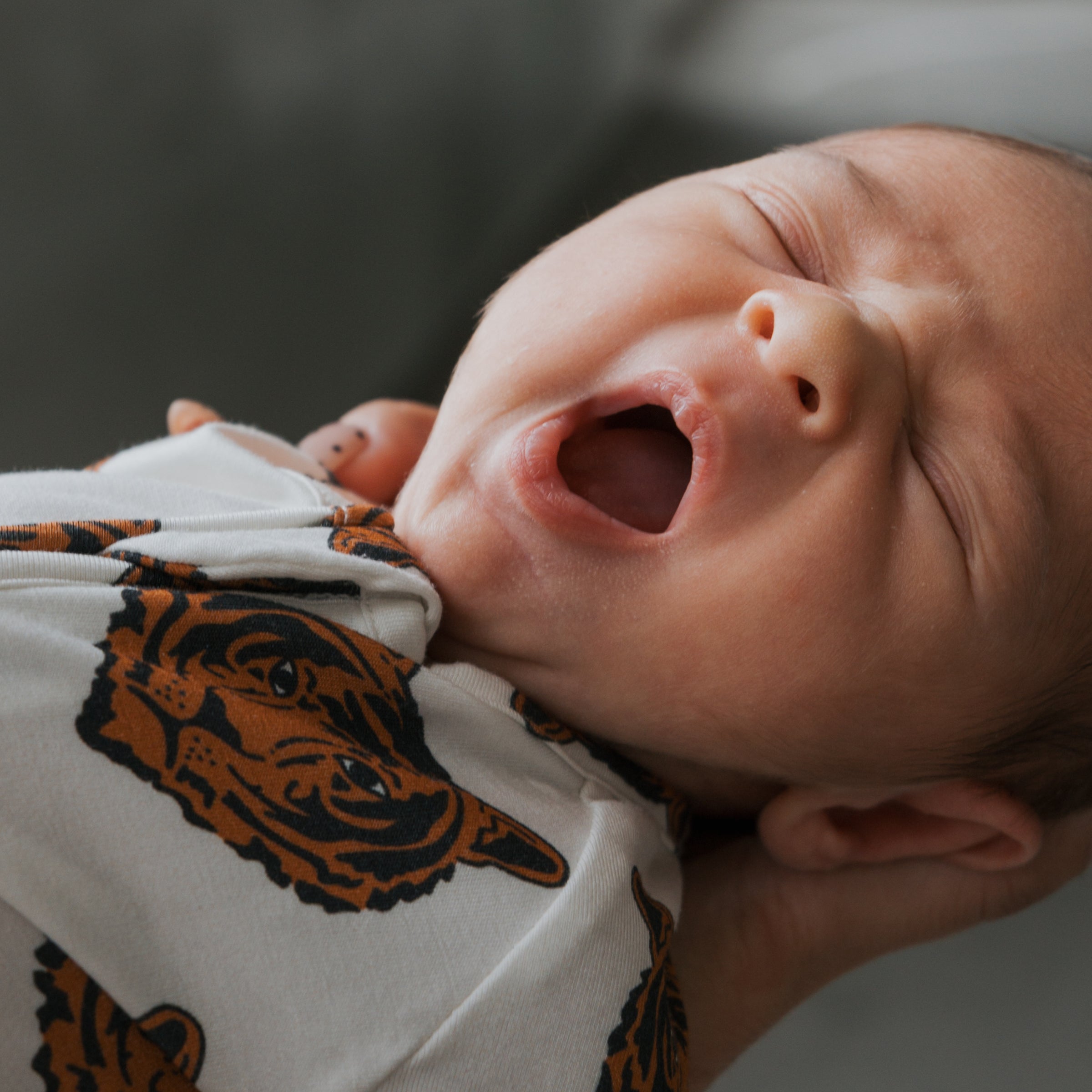 Premium Bamboo Zip Pajamas for Kids with Tiger Pattern
