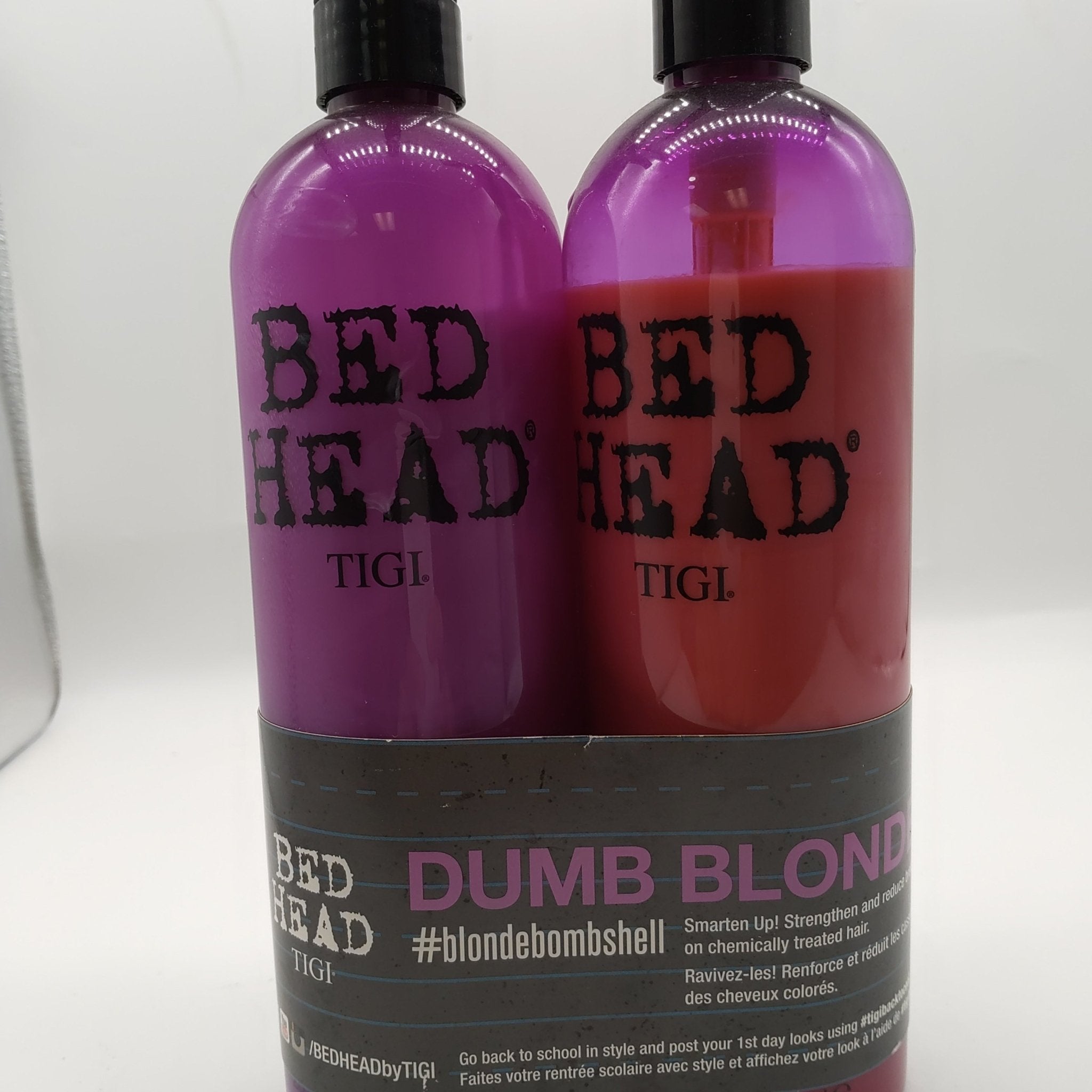 TIGI Bed Head Dumb Blonde Shampoo & Reconstructor 25.36 oz set