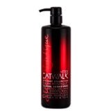 Bottle of TIGI Catwalk Sleek Mystique Calming Conditioner for smoothing hair.