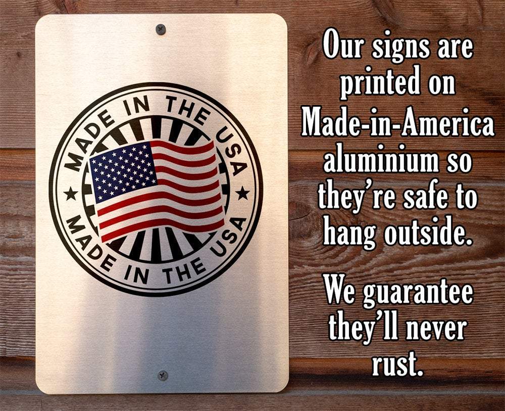 Fluffy Butt Hut - Metal Sign