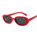 90s Retro Polarized Oval Sunglasses for Women Small Frame