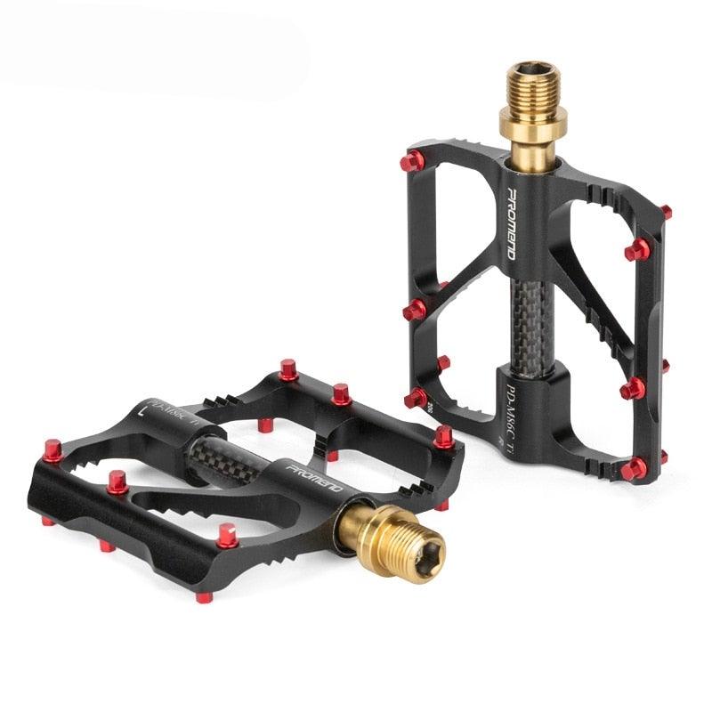 Titanium Carbon Fiber MTB Road Bike Pedals - Industrial Platform