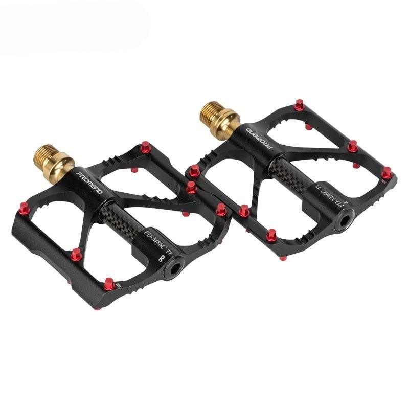 Titanium Carbon Fiber MTB Road Bike Pedals - Industrial Platform