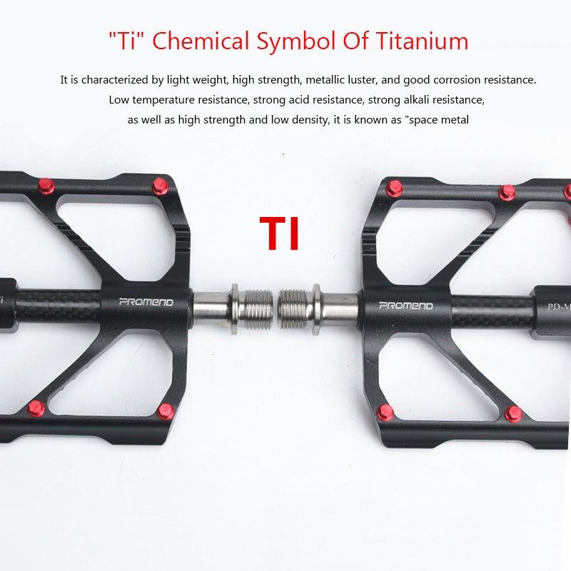 Titanium Carbon Fiber MTB Road Bike Pedals - Industrial Platform