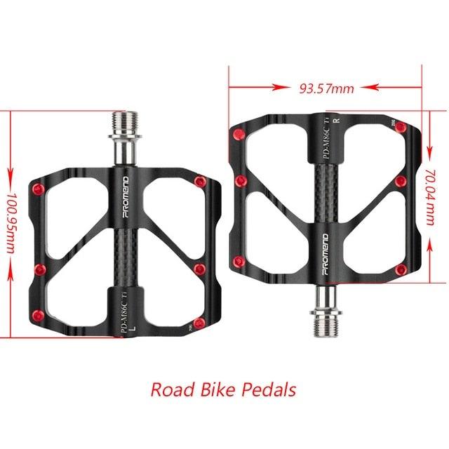 Titanium Carbon Fiber MTB Road Bike Pedals - Industrial Platform