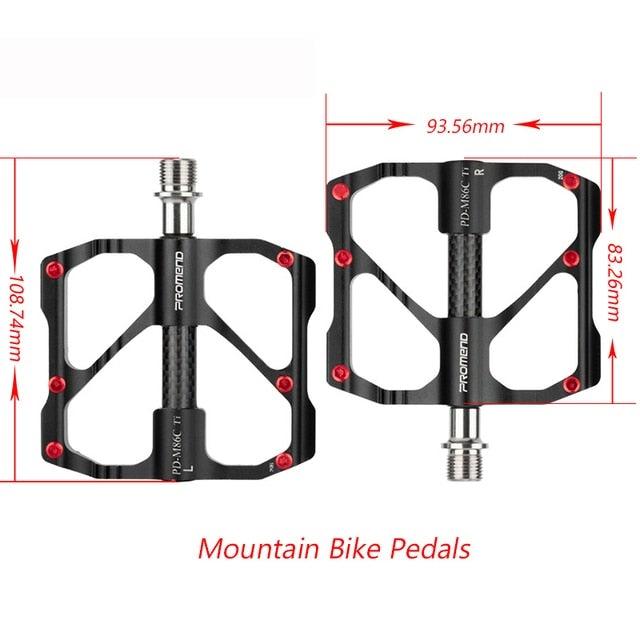 Titanium Carbon Fiber MTB Road Bike Pedals - Industrial Platform