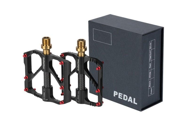Titanium Carbon Fiber MTB Road Bike Pedals - Industrial Platform