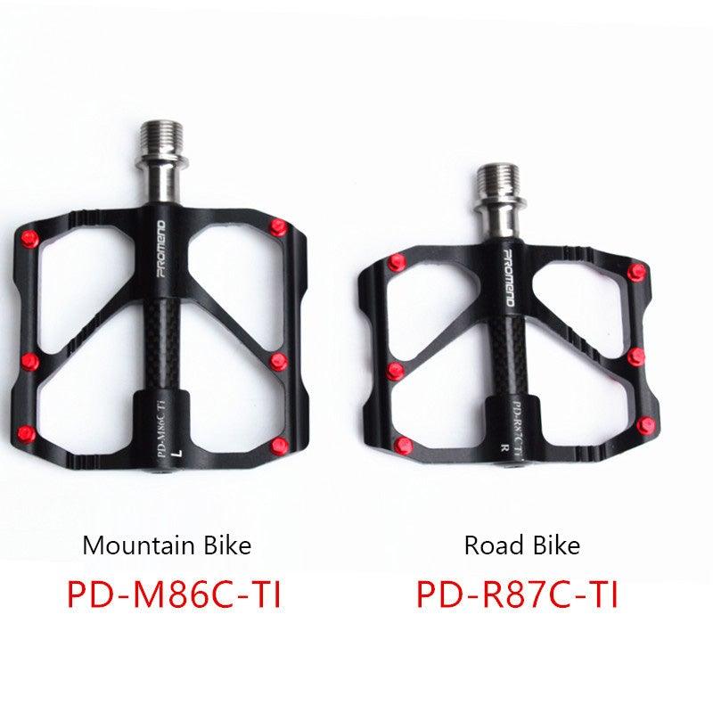Titanium Carbon Fiber MTB Road Bike Pedals - Industrial Platform