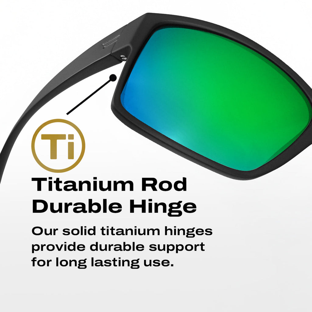 Mojave Green Mirrored Polarized Sunglasses for Outdoor Adventure