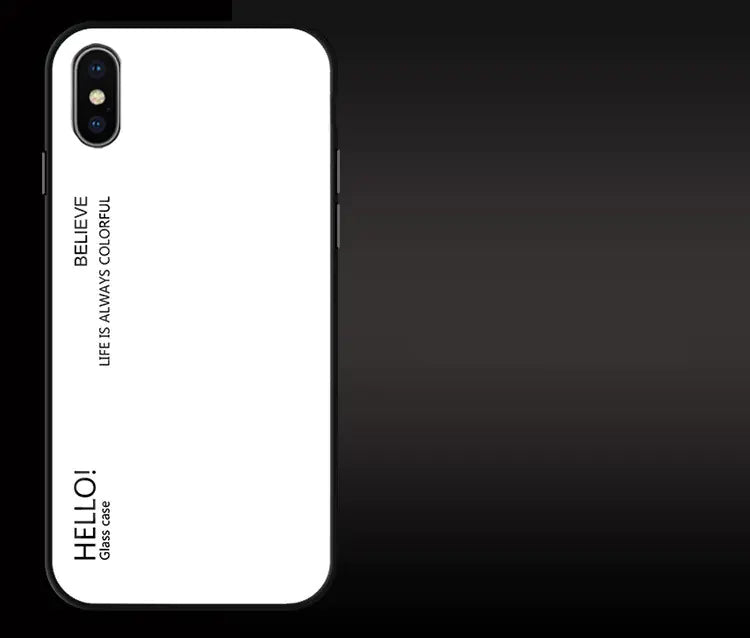 Gradient Glass Phone Case - Hello Design