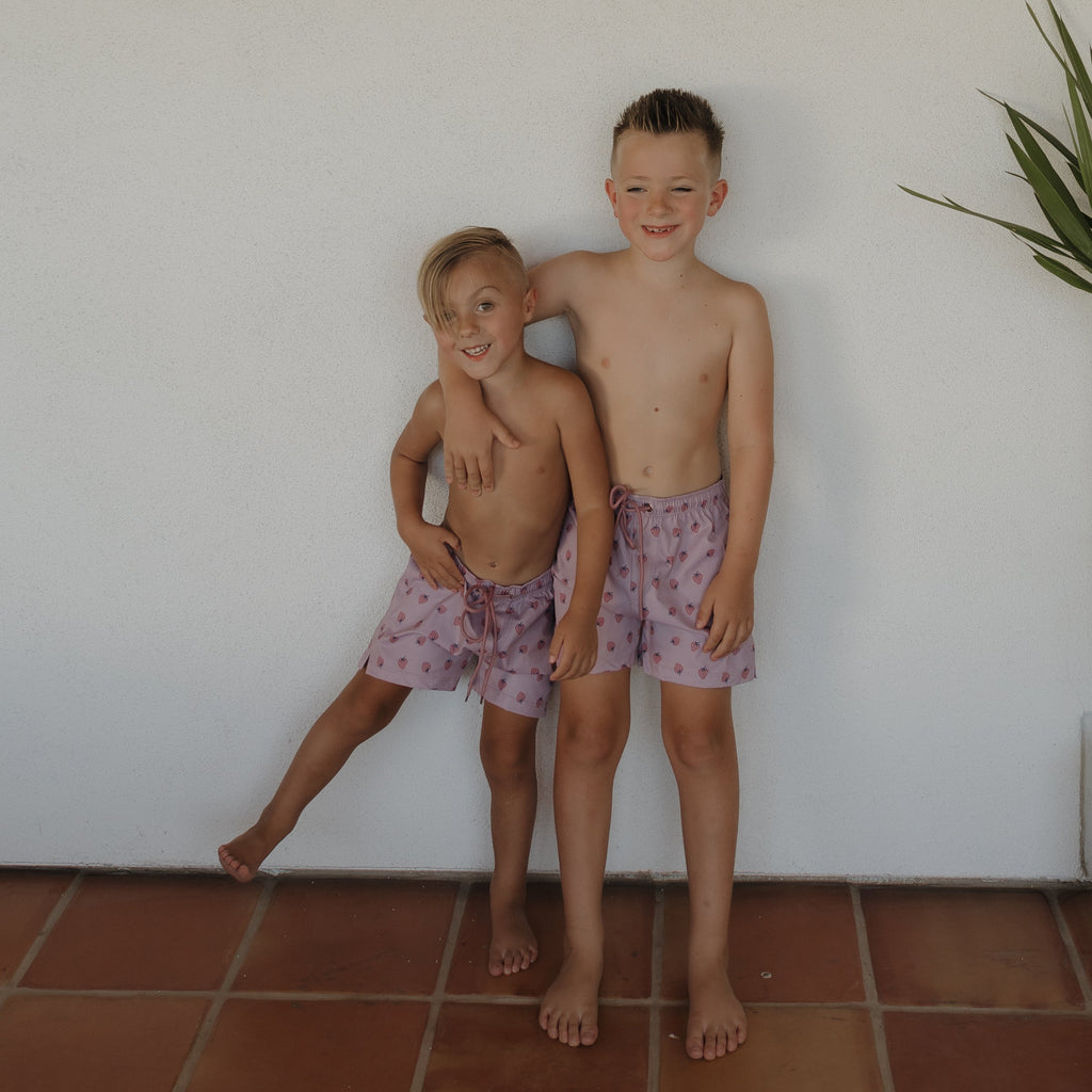 Matilda Print Board Shorts for Kids