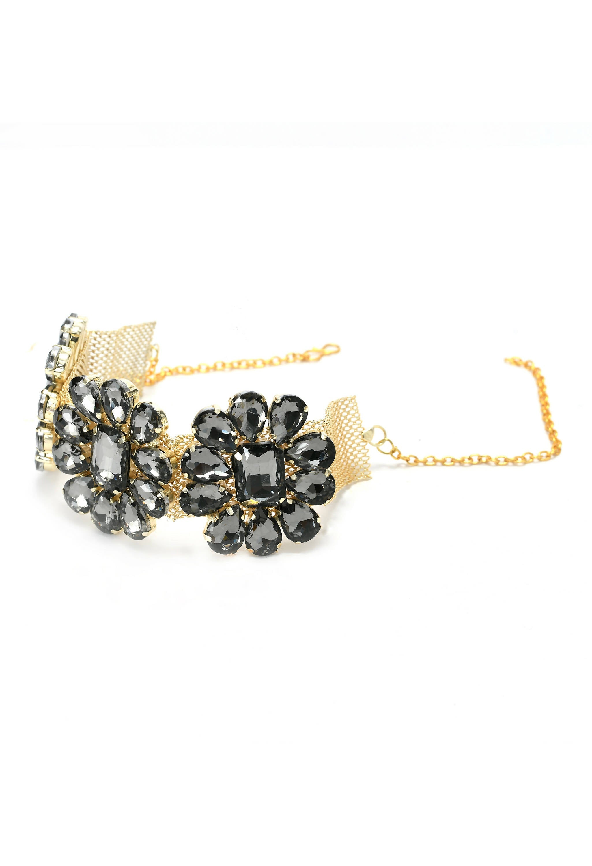 Elegant Grey Stone Choker Necklace for Little Girls & Toddlers