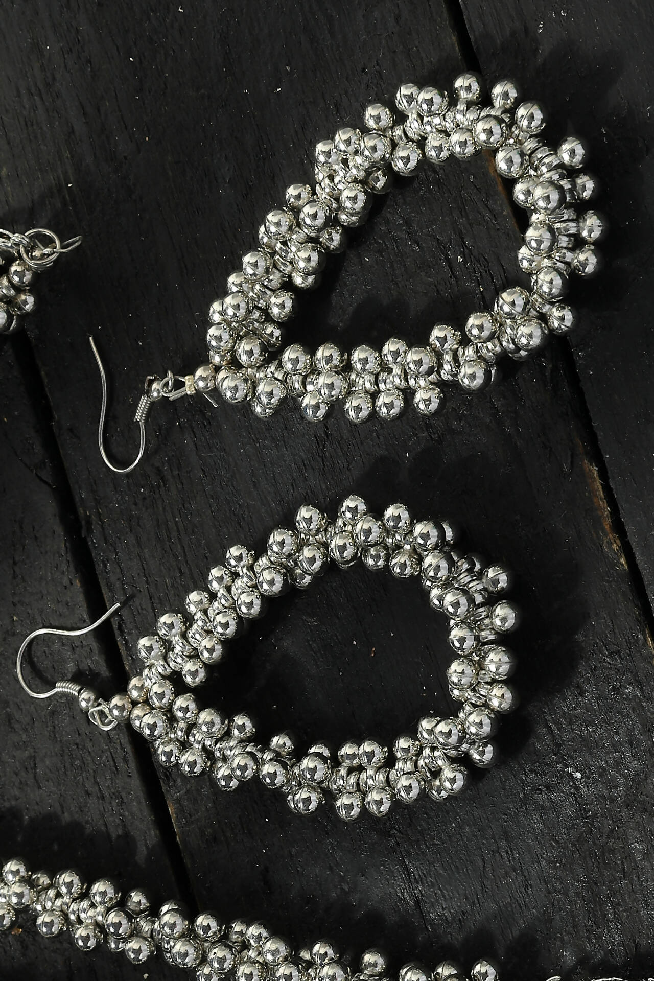 Radha Kishan Oxidised Silver-Plated Long Necklace for Women