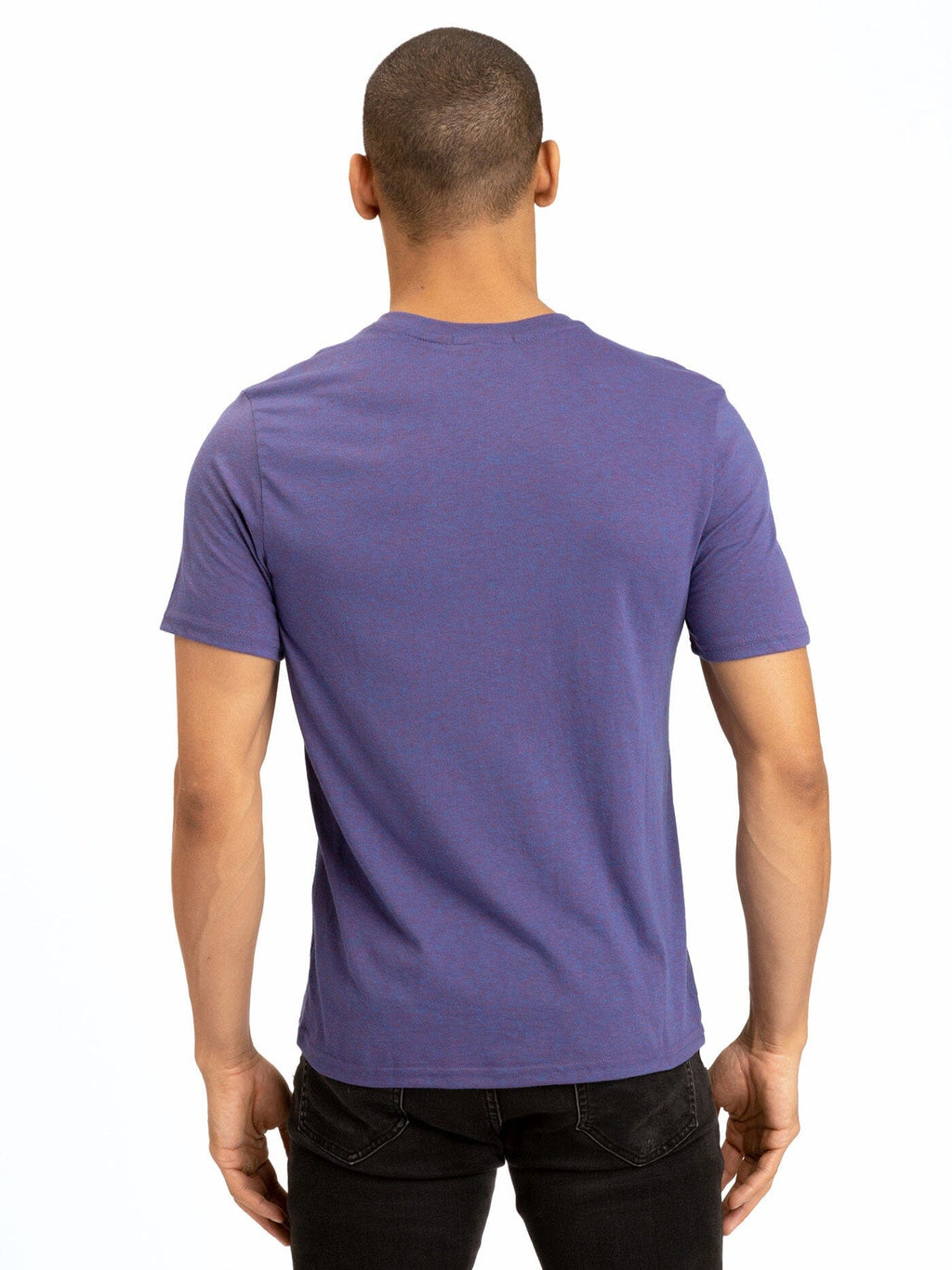 Men's Core Triblend Jersey V-Neck Tee in Purple