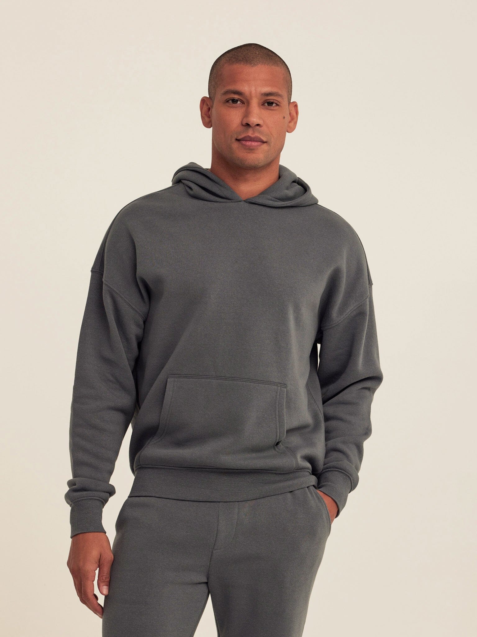 Marcel oversized triblend fleece hoodie with soft touch finish