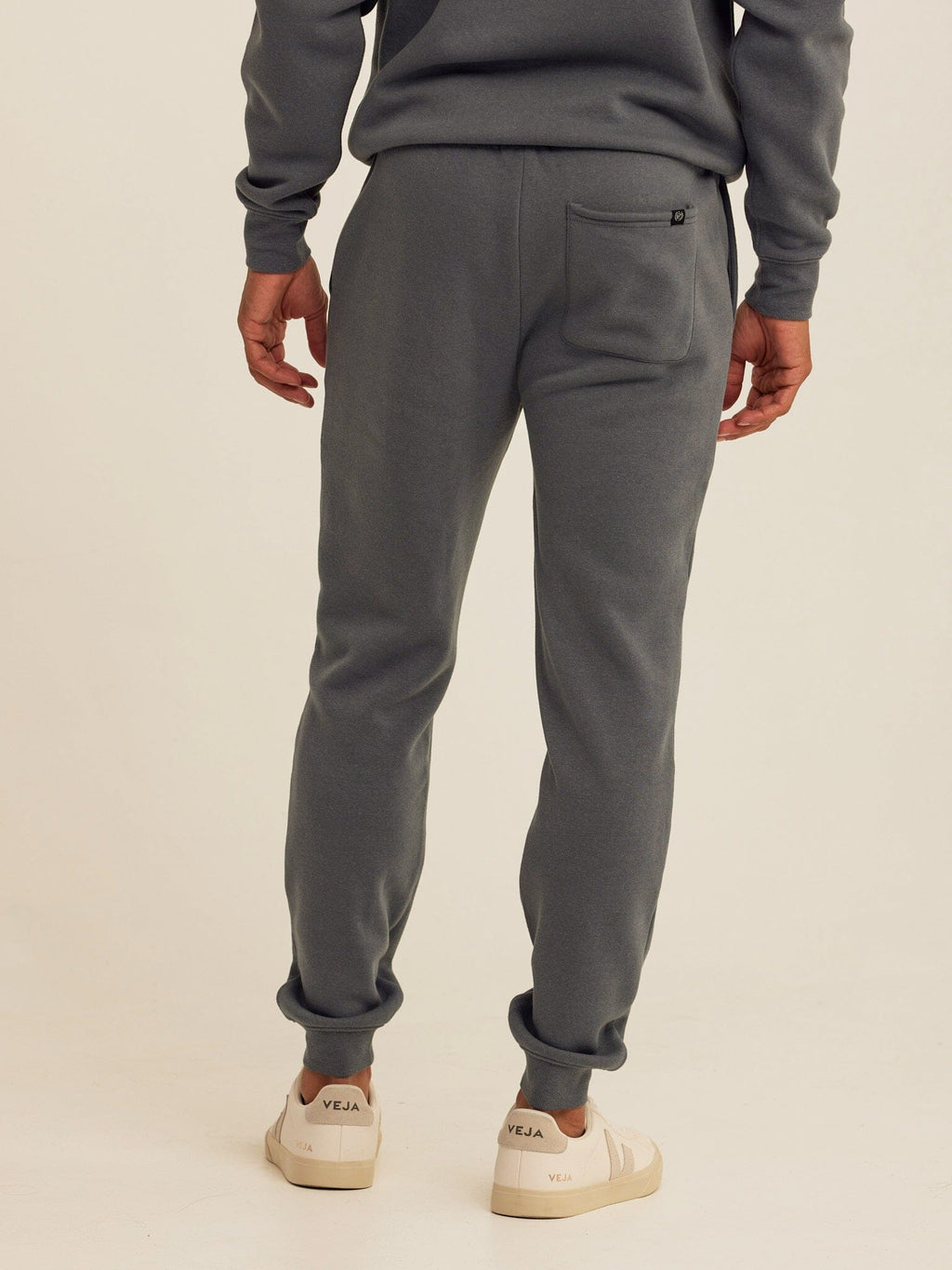 Men's Core Triblend Fleece Joggers in Charcoal Grey - Tapered Fit