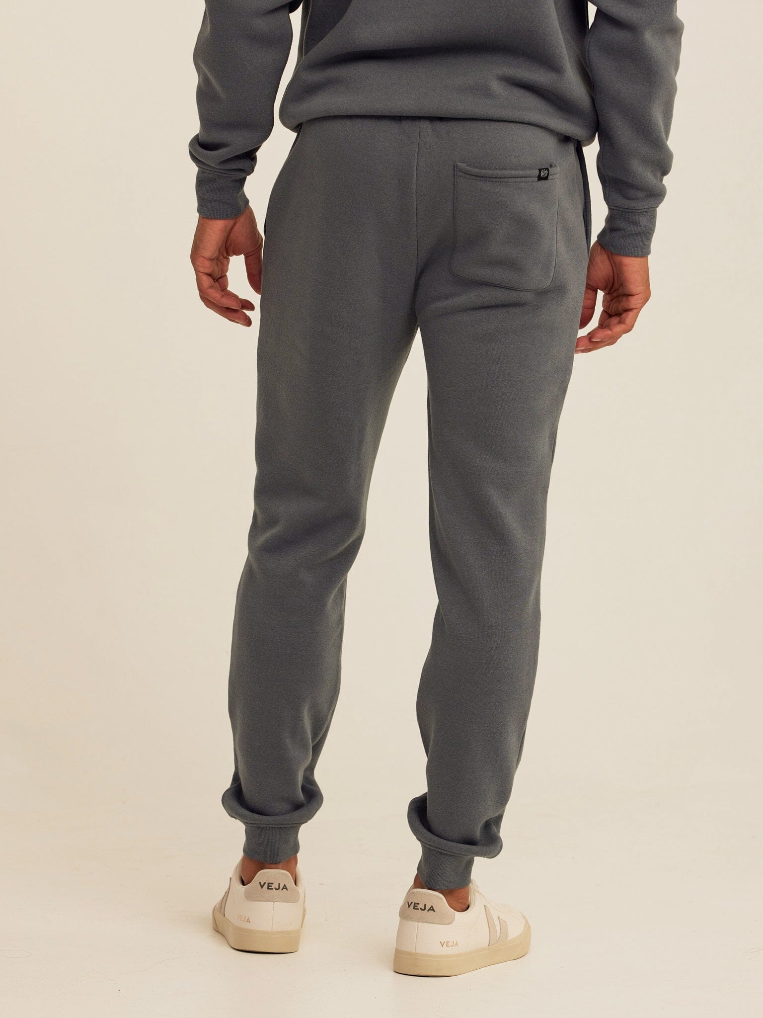 Men's Core Triblend Fleece Joggers in Charcoal Grey - Tapered Fit