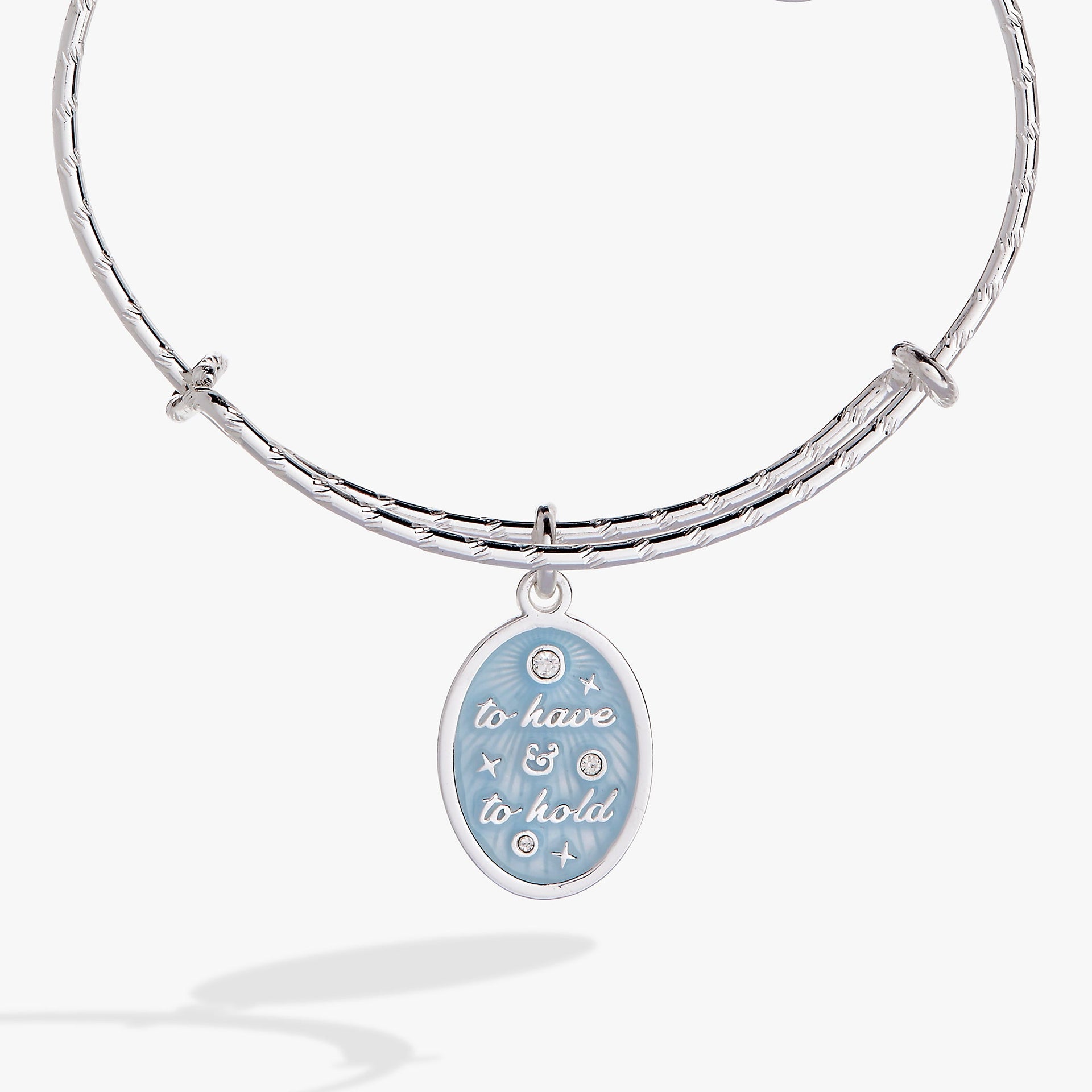 To Have And To Hold Bridal Charm Bangle Bracelet