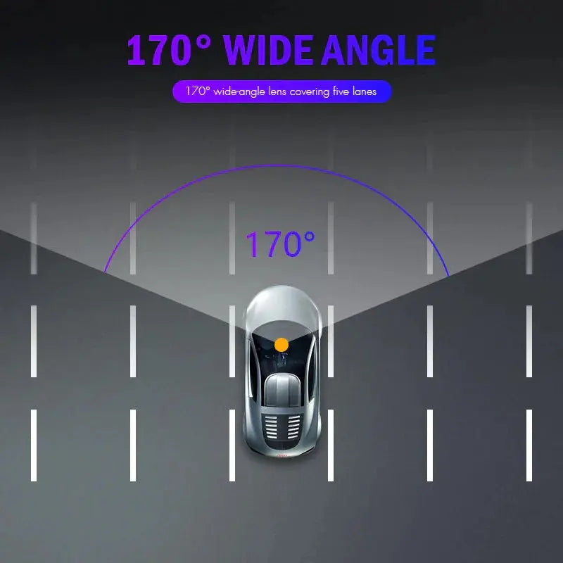 Touch Screen Dash Cam 4" 1080P Dual Lens Car DVR Recorder Front And Rear Camera